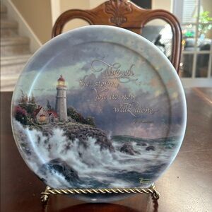 Thomas Kinkade “Conquering the Storms” in Have Faith Series 2001
